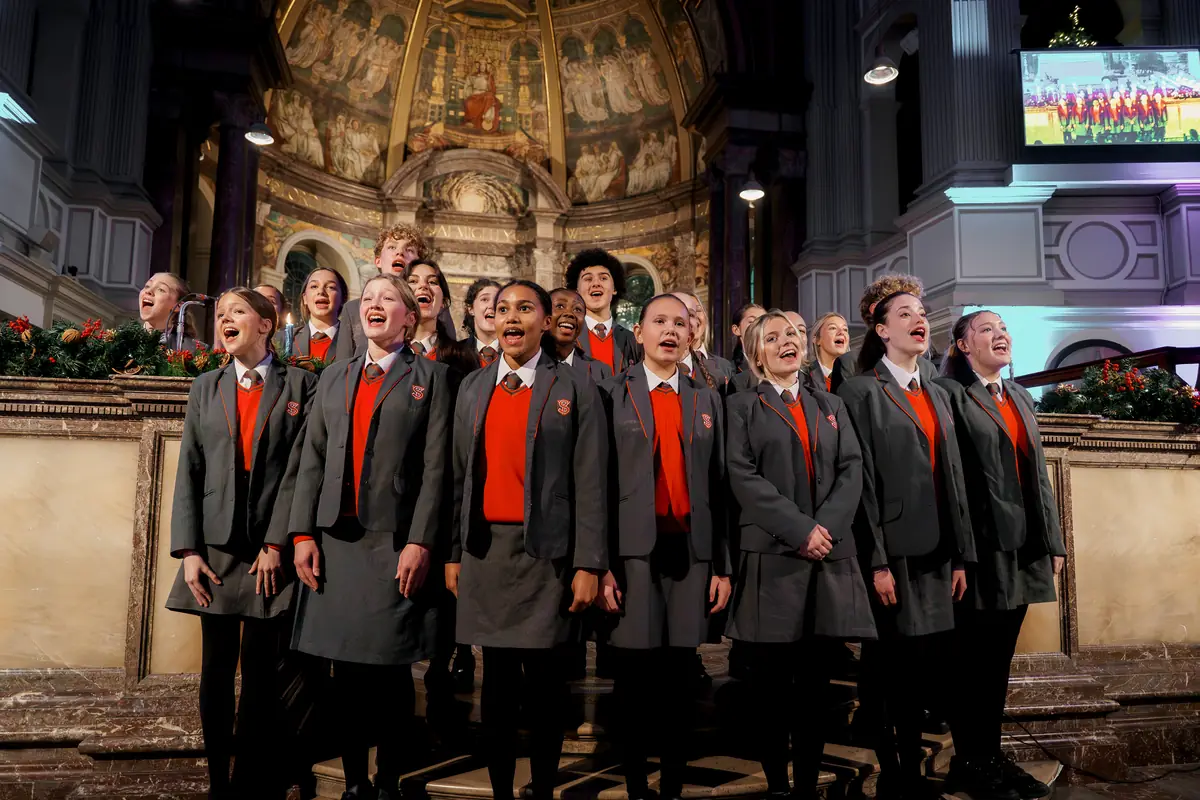 Children's choir at Christmas with the Stars 2025